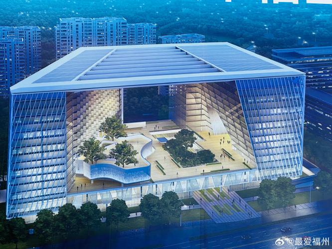 拿地13年的福州厦航广场可算是要开工了 施工工地龙门已经搭建好 设计